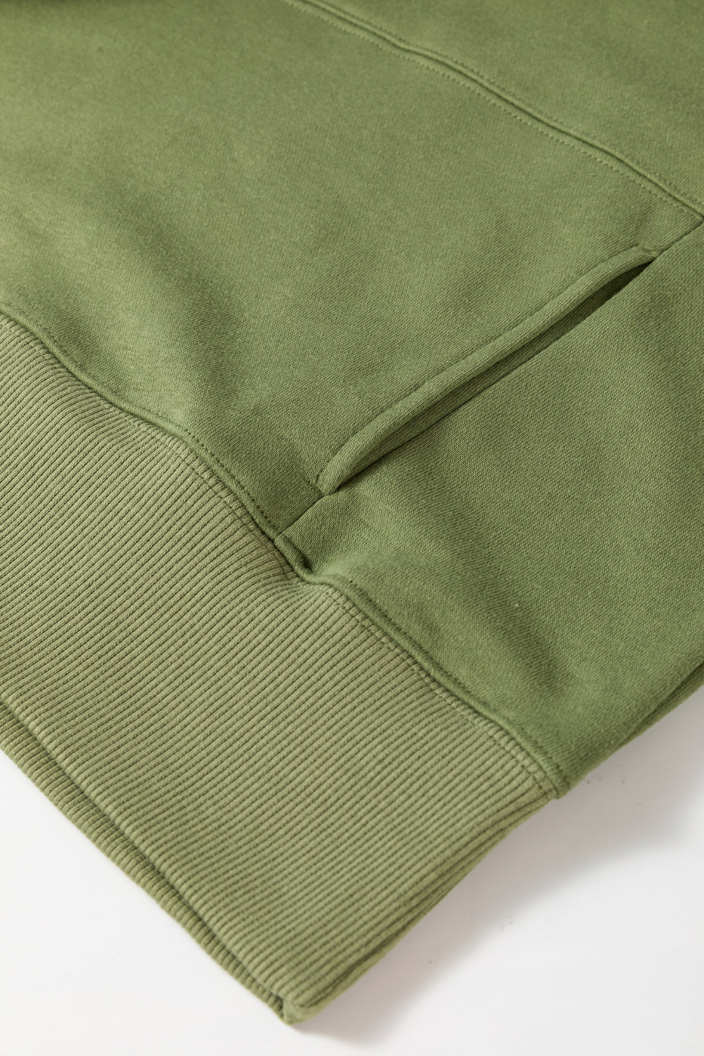 Vineyard Green Kangaroo Pocket Loose Fit Drop Shoulder Sweatshirt