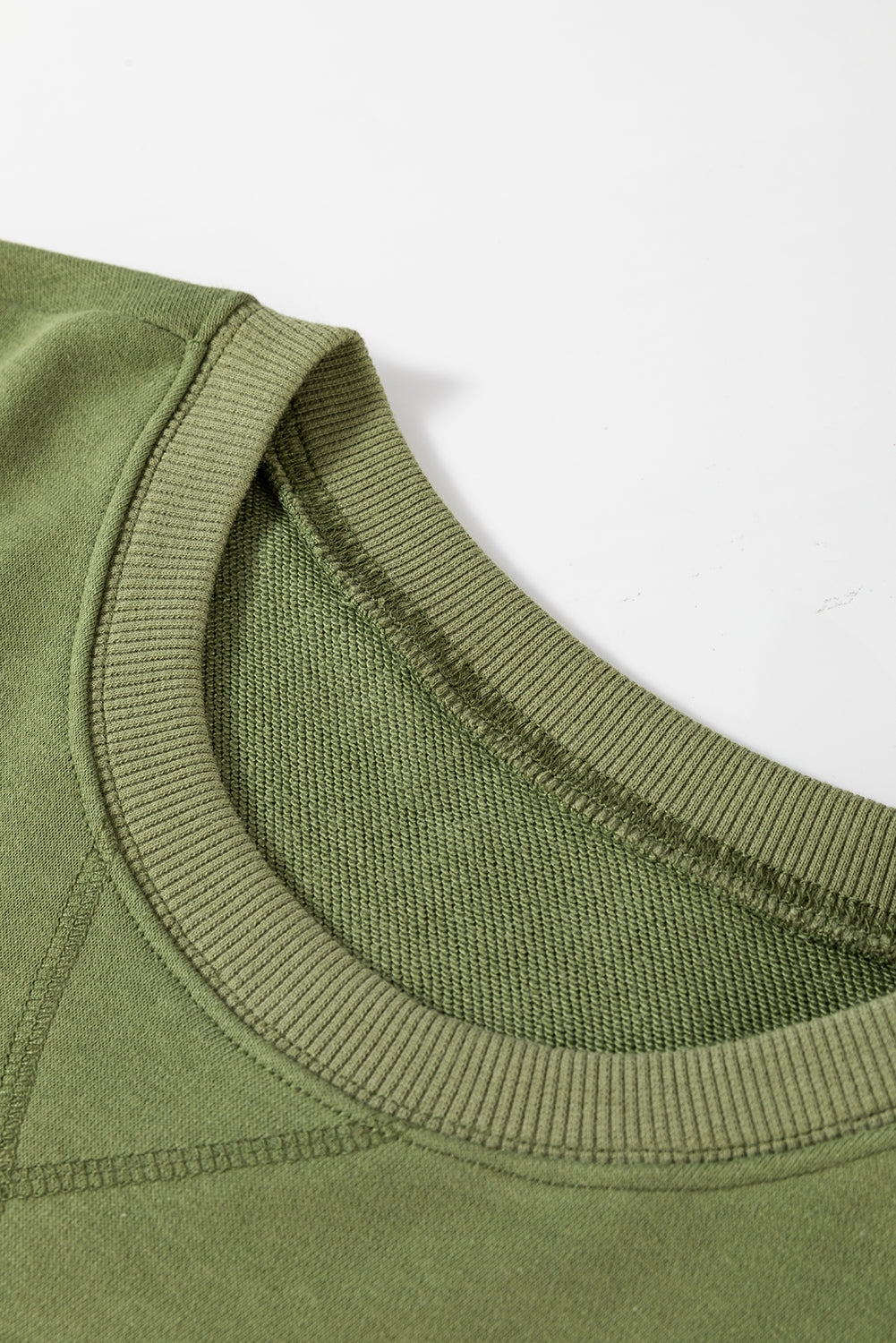 Vineyard Green Kangaroo Pocket Loose Fit Drop Shoulder Sweatshirt